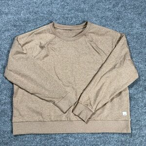 Vuori Halo Long Sleeve Crew Pullover Womens XL Nutmeg Long Sleeve Dreamknit